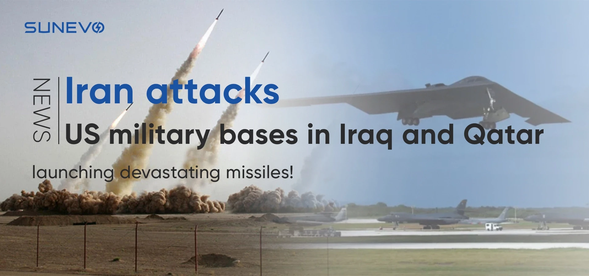 Iran attacks US military bases in Iraq and Qatar, launching devastating missiles!