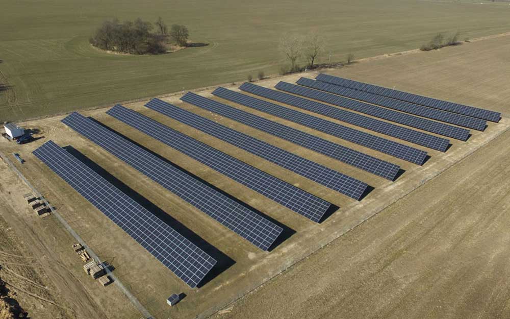 Usina de energia solar de 1 MW na Polônia
